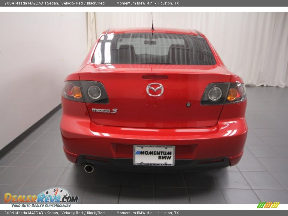 2004 Mazda MAZDA3 s Sedan Velocity Red / Black/Red Photo #11