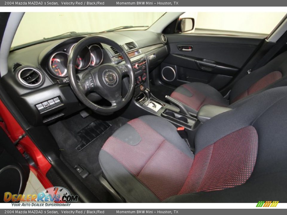 2004 Mazda MAZDA3 s Sedan Velocity Red / Black/Red Photo #12