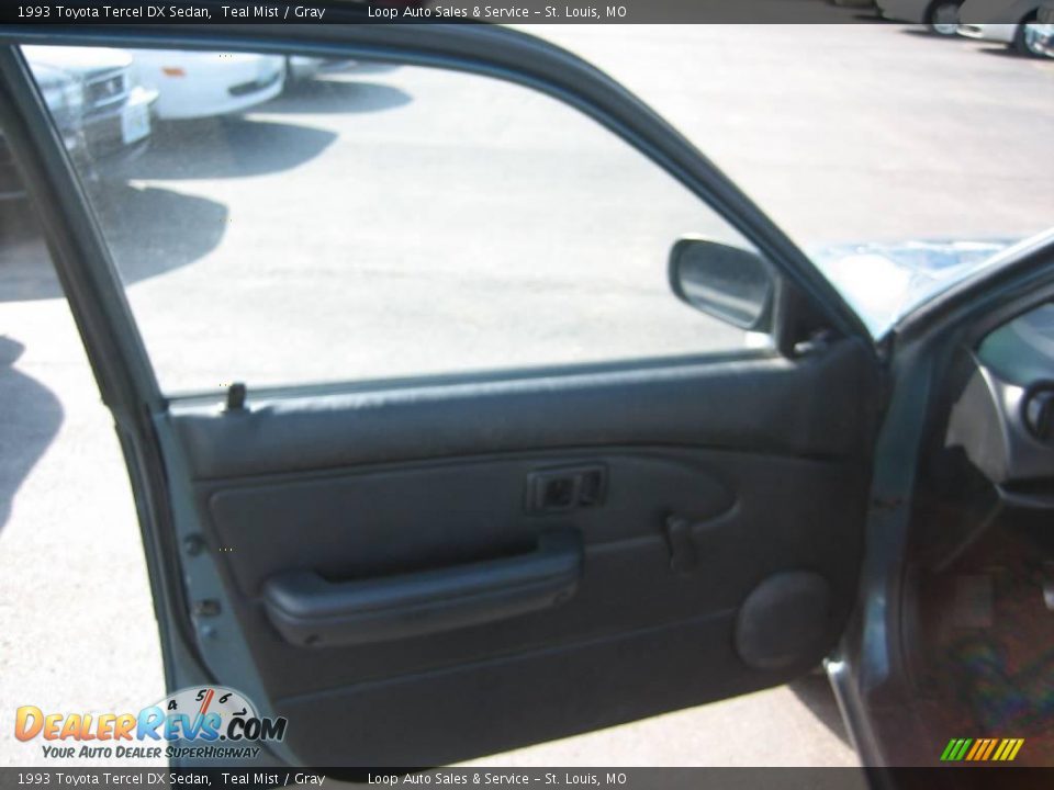 1993 Toyota Tercel DX Sedan Teal Mist / Gray Photo #10