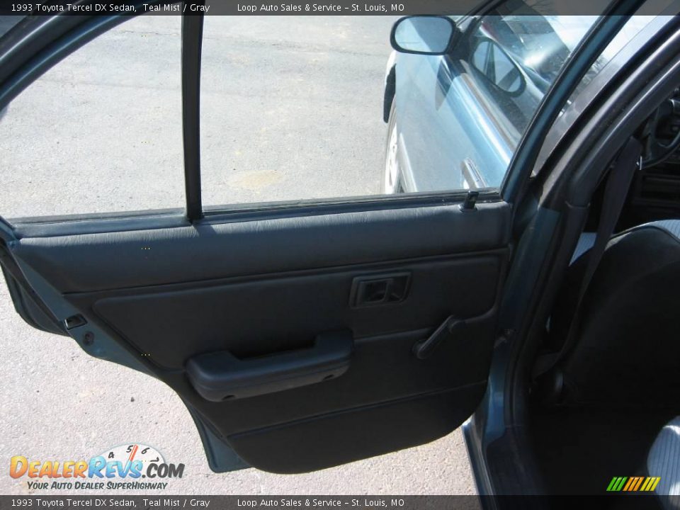 1993 Toyota Tercel DX Sedan Teal Mist / Gray Photo #11