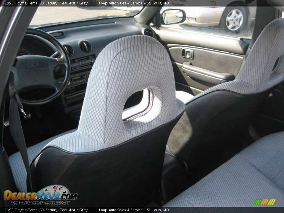 1993 Toyota Tercel DX Sedan Teal Mist / Gray Photo #12