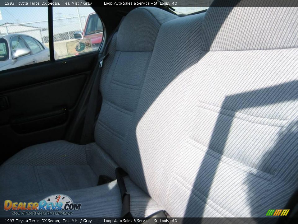 1993 Toyota Tercel DX Sedan Teal Mist / Gray Photo #15