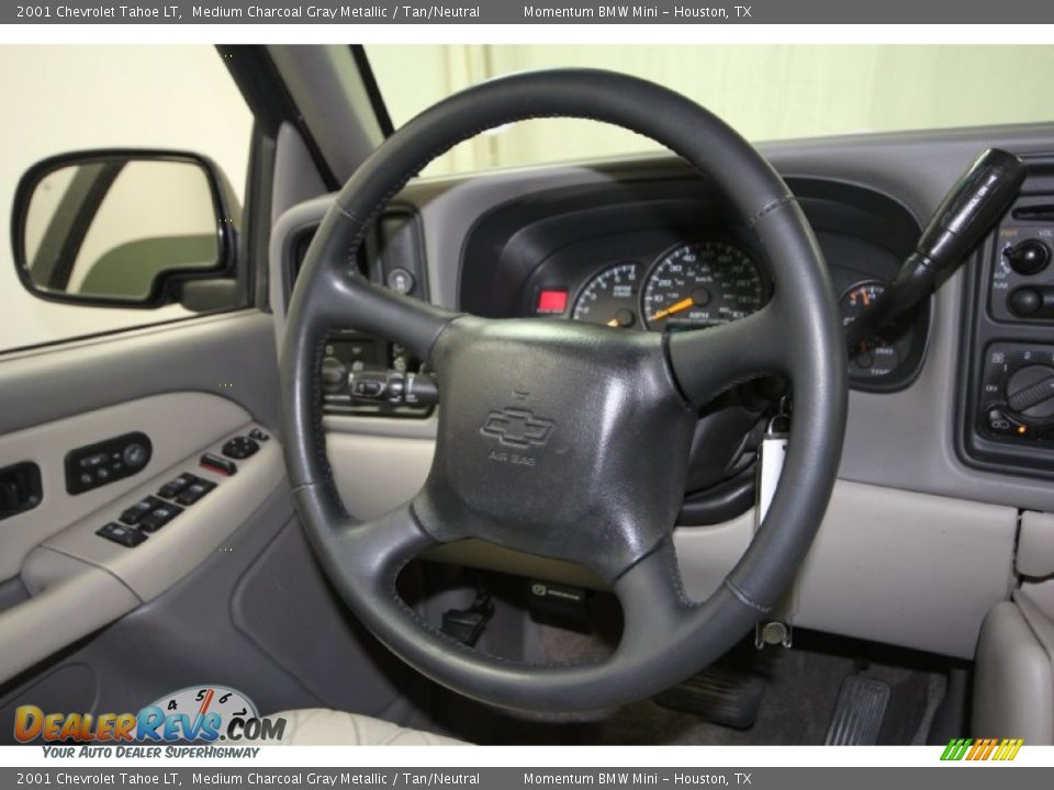 2001 Chevrolet Tahoe LT Medium Charcoal Gray Metallic / Tan/Neutral Photo #32