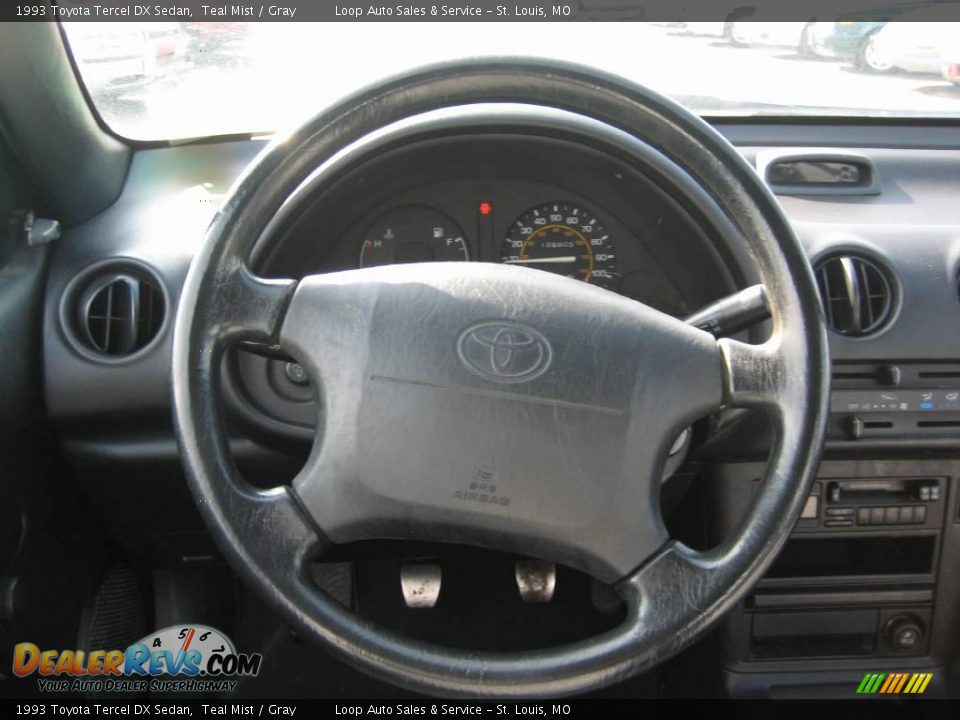 1993 Toyota Tercel DX Sedan Teal Mist / Gray Photo #18