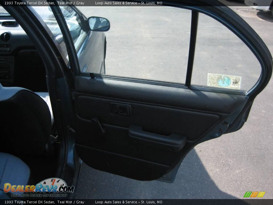 1993 Toyota Tercel DX Sedan Teal Mist / Gray Photo #20
