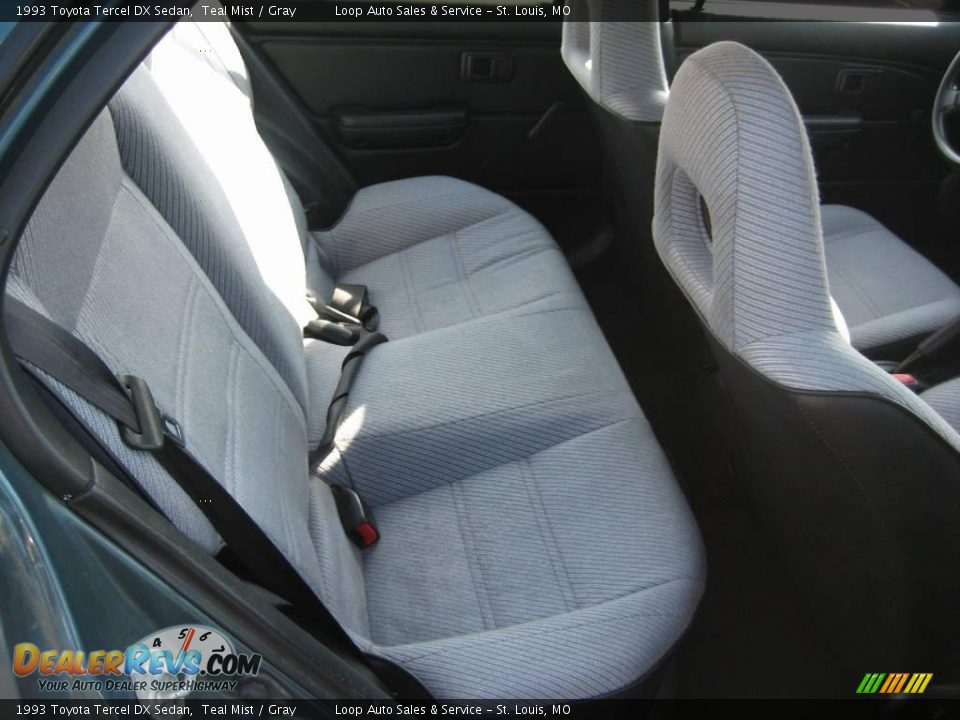 1993 Toyota Tercel DX Sedan Teal Mist / Gray Photo #21