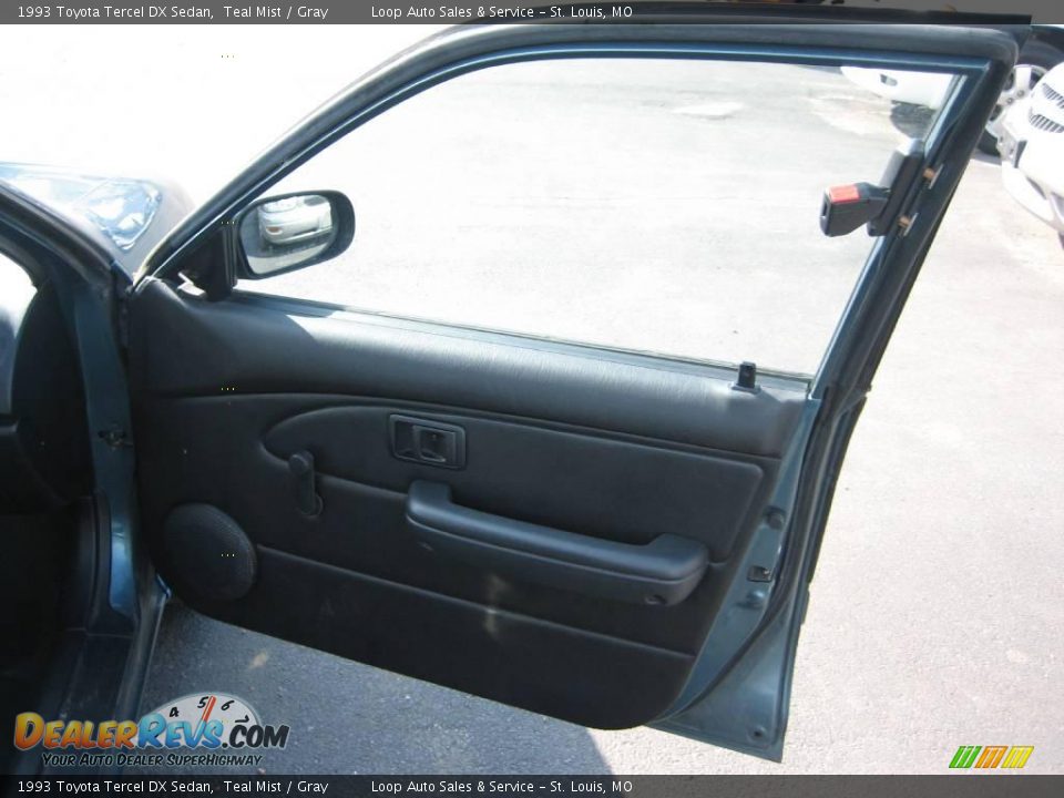1993 Toyota Tercel DX Sedan Teal Mist / Gray Photo #22