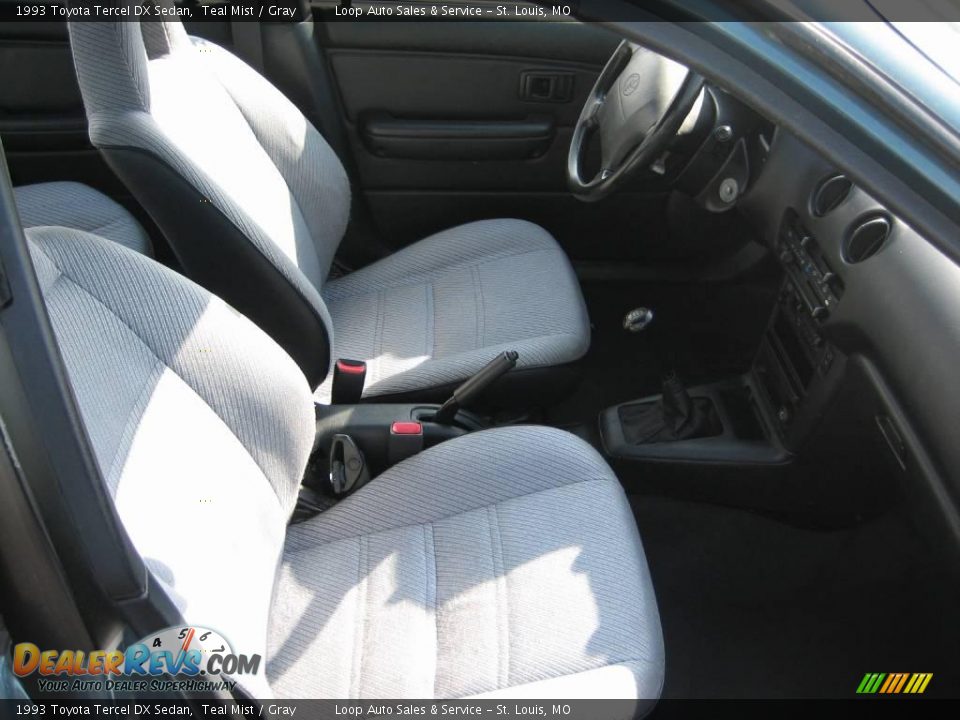 1993 Toyota Tercel DX Sedan Teal Mist / Gray Photo #23
