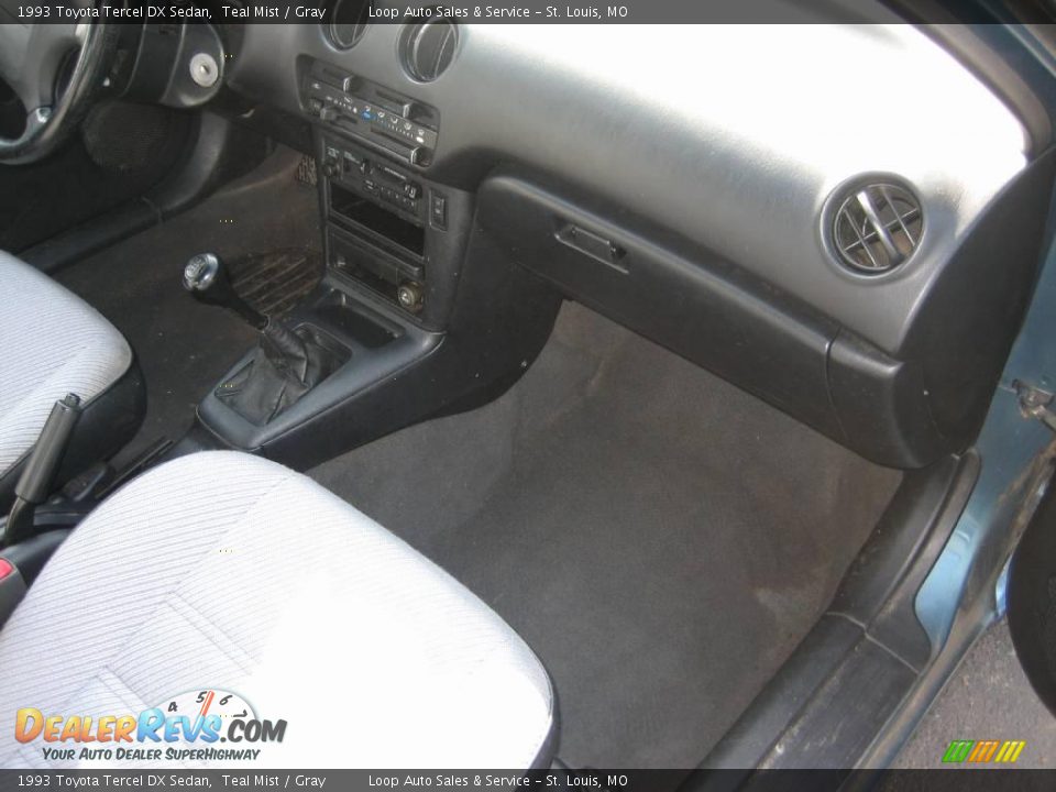 1993 Toyota Tercel DX Sedan Teal Mist / Gray Photo #24