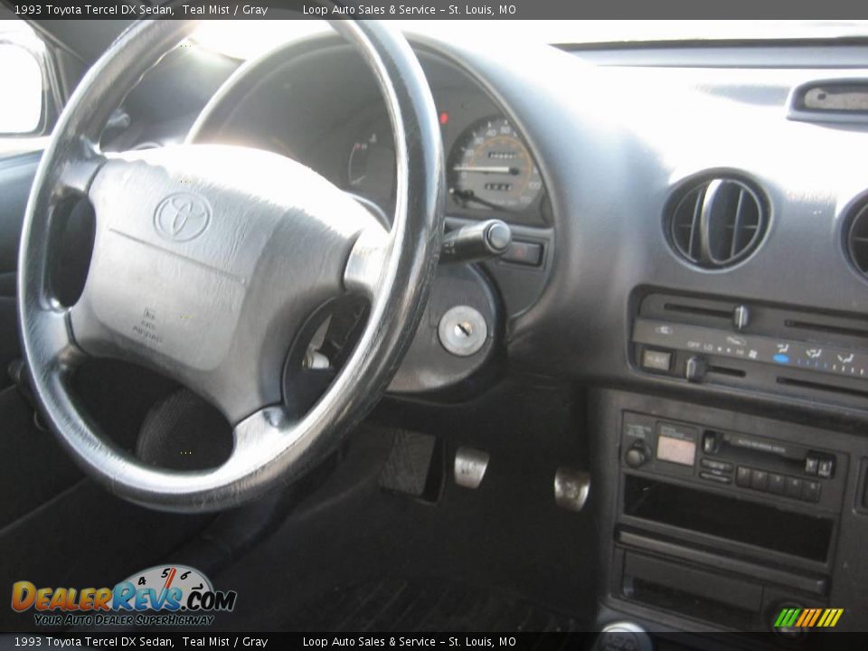 1993 Toyota Tercel DX Sedan Teal Mist / Gray Photo #27