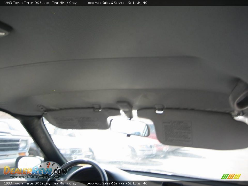 1993 Toyota Tercel DX Sedan Teal Mist / Gray Photo #29