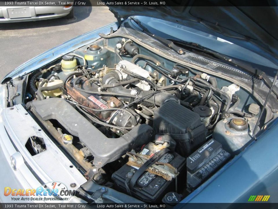 1993 Toyota Tercel DX Sedan Teal Mist / Gray Photo #31