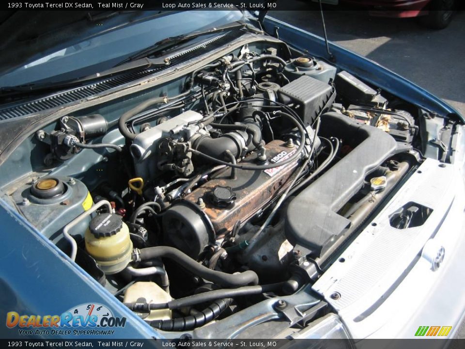 1993 Toyota Tercel DX Sedan Teal Mist / Gray Photo #32