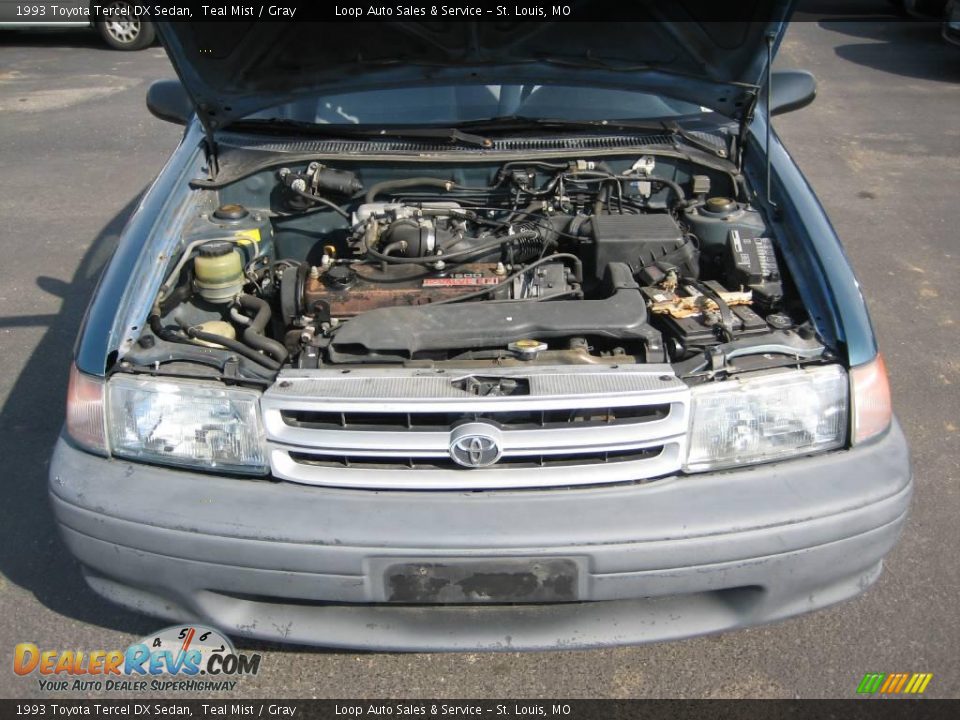 1993 Toyota Tercel DX Sedan Teal Mist / Gray Photo #33