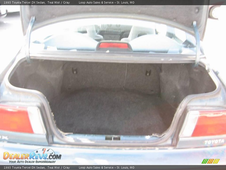 1993 Toyota Tercel DX Sedan Teal Mist / Gray Photo #34