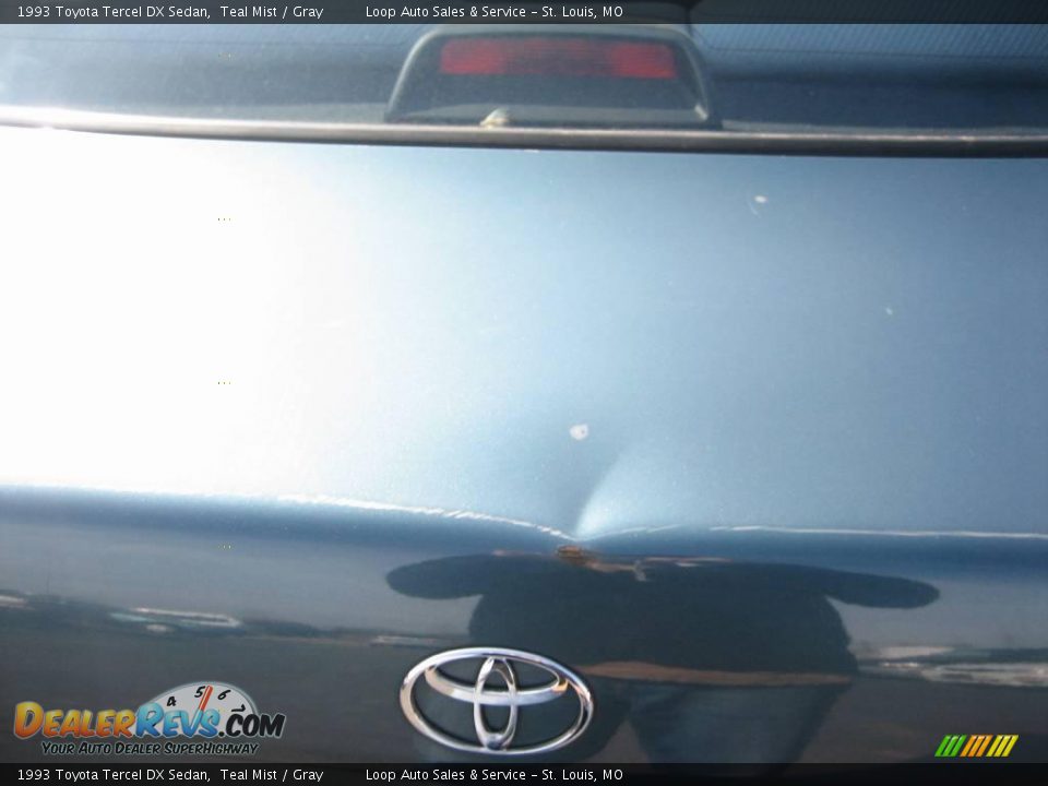 1993 Toyota Tercel DX Sedan Teal Mist / Gray Photo #35