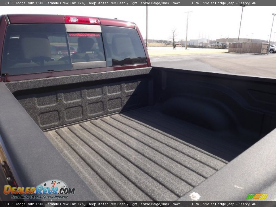 2012 Dodge Ram 1500 Laramie Crew Cab 4x4 Deep Molten Red Pearl / Light Pebble Beige/Bark Brown Photo #15