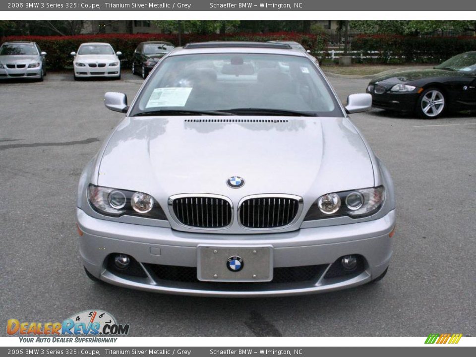 2006 BMW 3 Series 325i Coupe Titanium Silver Metallic / Grey Photo #2