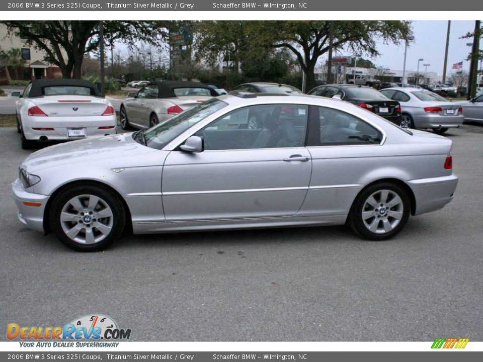 2006 BMW 3 Series 325i Coupe Titanium Silver Metallic / Grey Photo #4