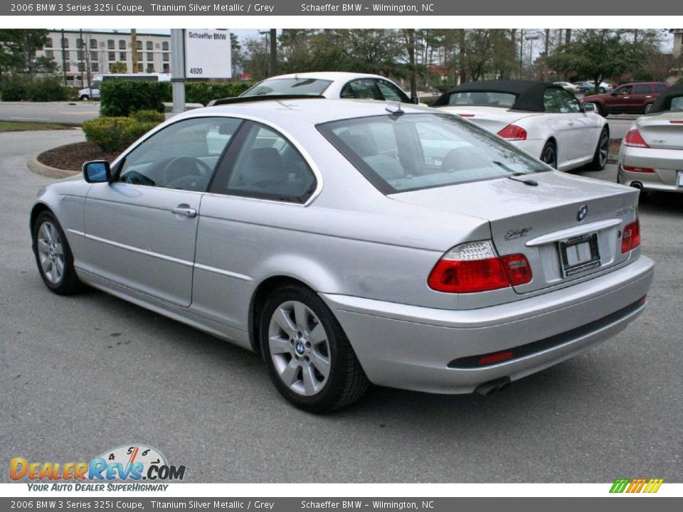 2006 BMW 3 Series 325i Coupe Titanium Silver Metallic / Grey Photo #5