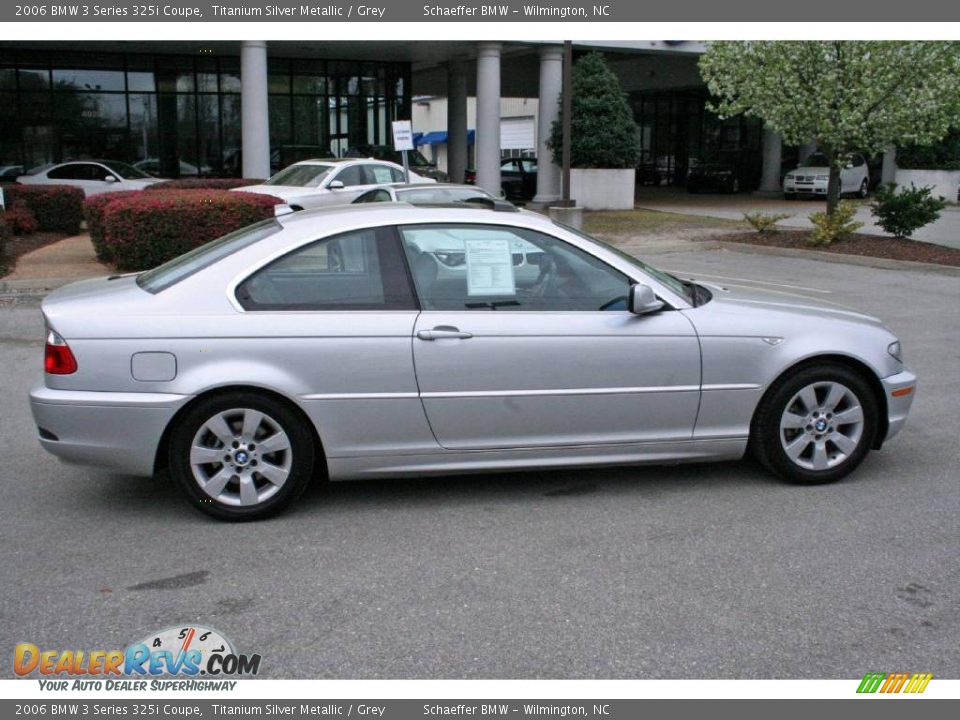 2006 BMW 3 Series 325i Coupe Titanium Silver Metallic / Grey Photo #8