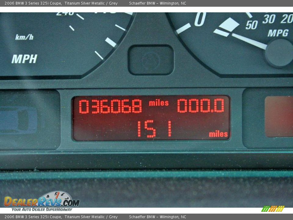 2006 BMW 3 Series 325i Coupe Titanium Silver Metallic / Grey Photo #14