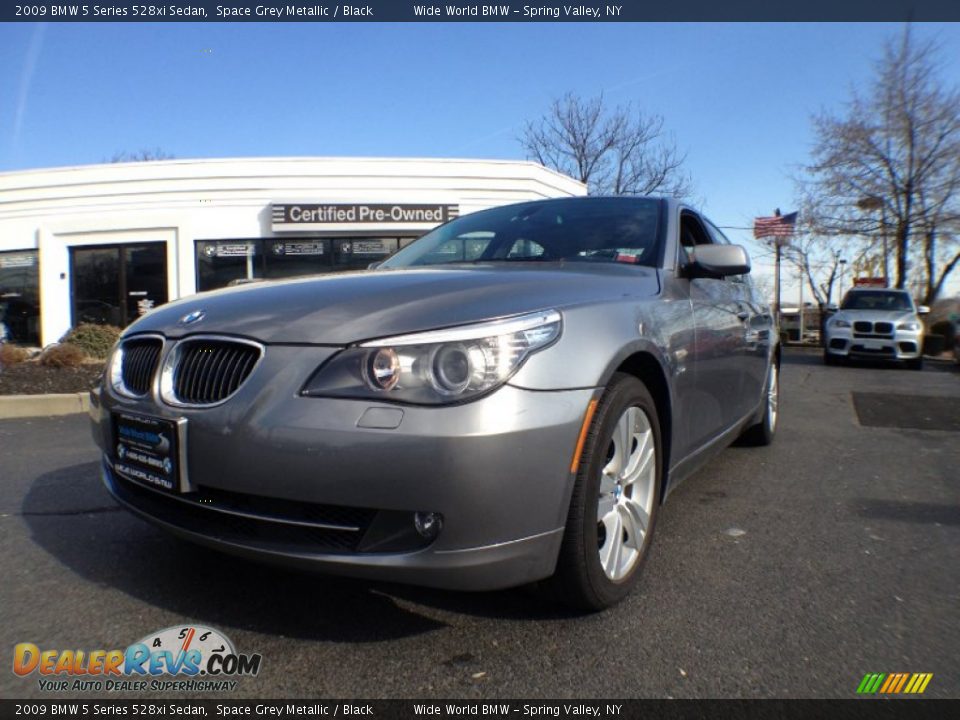 2009 BMW 5 Series 528xi Sedan Space Grey Metallic / Black Photo #1