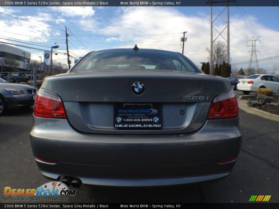 2009 BMW 5 Series 528xi Sedan Space Grey Metallic / Black Photo #5