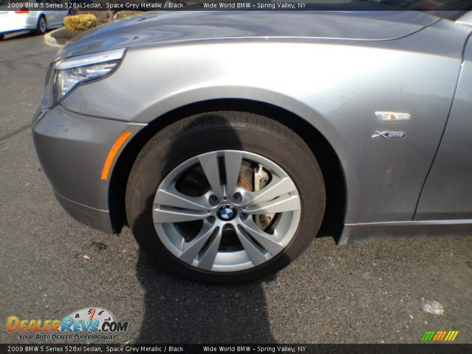 2009 BMW 5 Series 528xi Sedan Space Grey Metallic / Black Photo #7