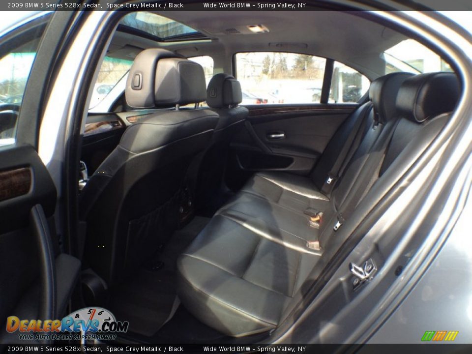 2009 BMW 5 Series 528xi Sedan Space Grey Metallic / Black Photo #8