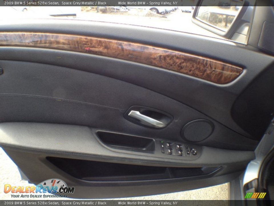2009 BMW 5 Series 528xi Sedan Space Grey Metallic / Black Photo #9