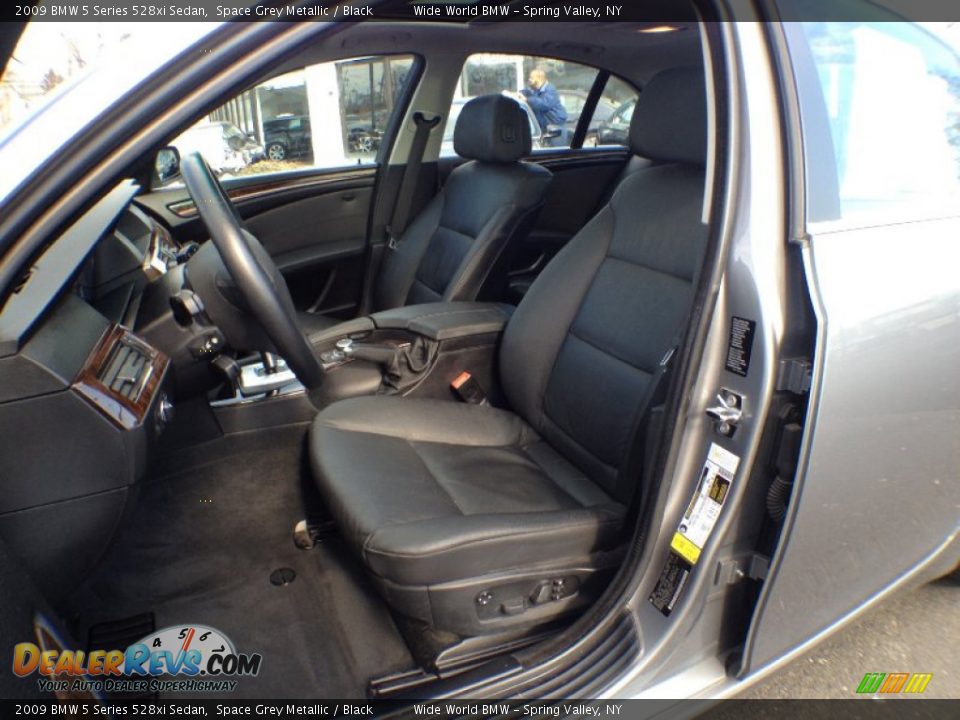 2009 BMW 5 Series 528xi Sedan Space Grey Metallic / Black Photo #11