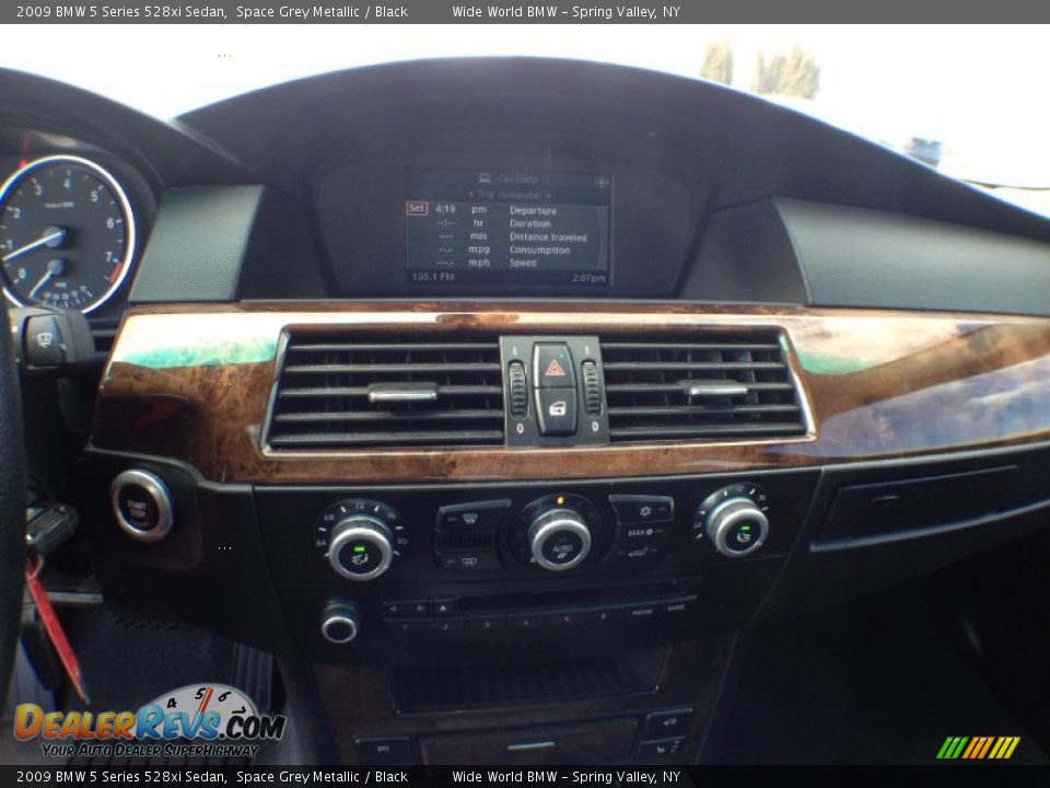 2009 BMW 5 Series 528xi Sedan Space Grey Metallic / Black Photo #13