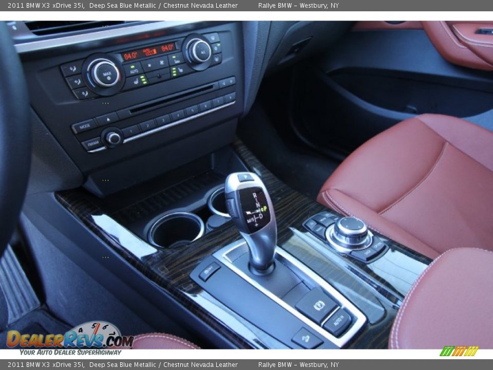 2011 BMW X3 xDrive 35i Deep Sea Blue Metallic / Chestnut Nevada Leather Photo #18