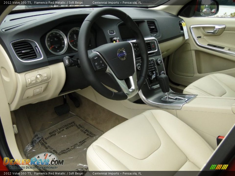 Soft Beige Interior - 2012 Volvo S60 T5 Photo #11
