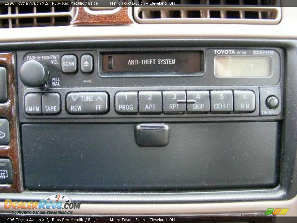 1996 Toyota Avalon XLS Ruby Red Metallic / Beige Photo #19