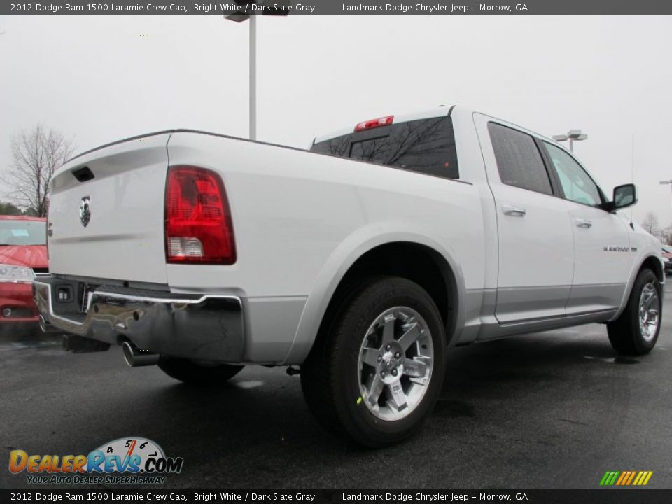 2012 Dodge Ram 1500 Laramie Crew Cab Bright White / Dark Slate Gray Photo #3