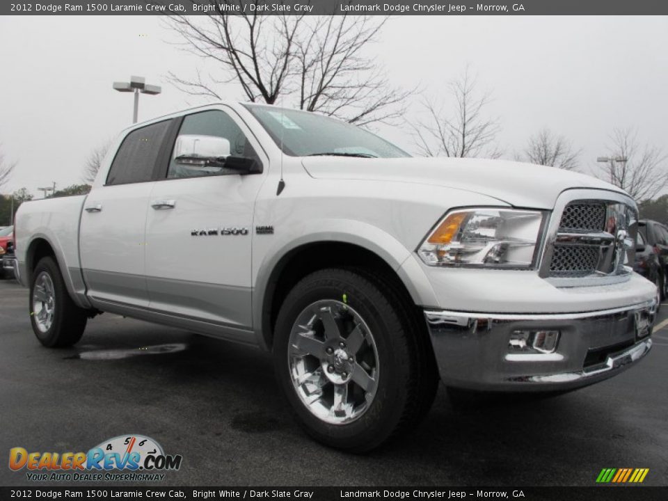 Front 3/4 View of 2012 Dodge Ram 1500 Laramie Crew Cab Photo #4