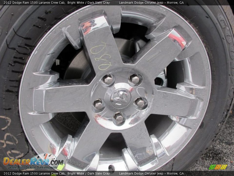 2012 Dodge Ram 1500 Laramie Crew Cab Bright White / Dark Slate Gray Photo #5
