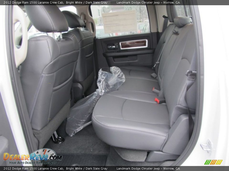 2012 Dodge Ram 1500 Laramie Crew Cab Bright White / Dark Slate Gray Photo #8
