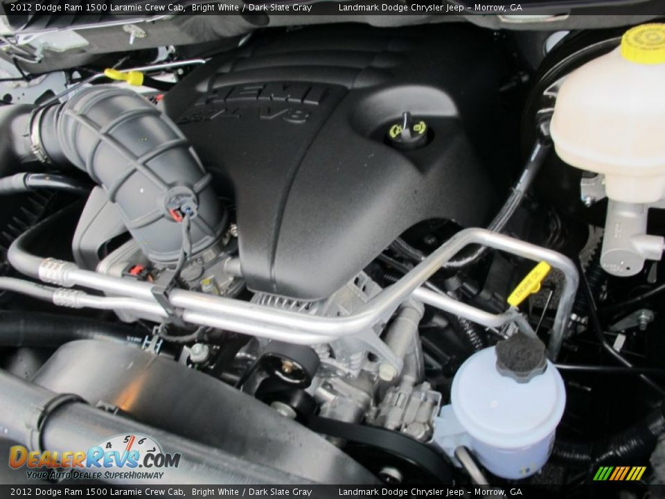 2012 Dodge Ram 1500 Laramie Crew Cab Bright White / Dark Slate Gray Photo #11