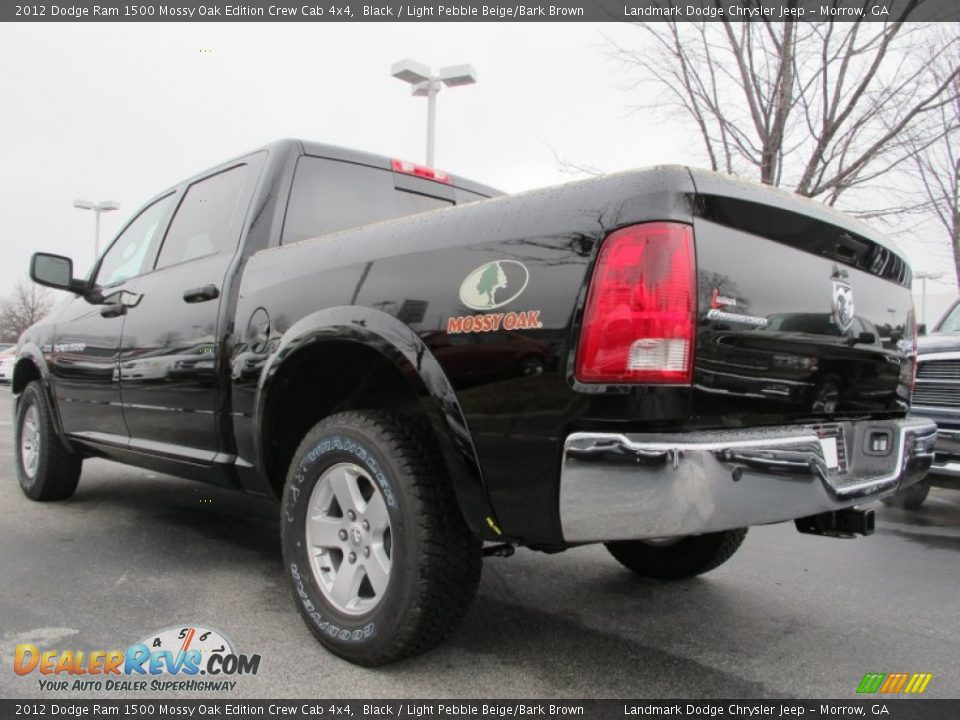 2012 Dodge Ram 1500 Mossy Oak Edition Crew Cab 4x4 Black / Light Pebble Beige/Bark Brown Photo #2