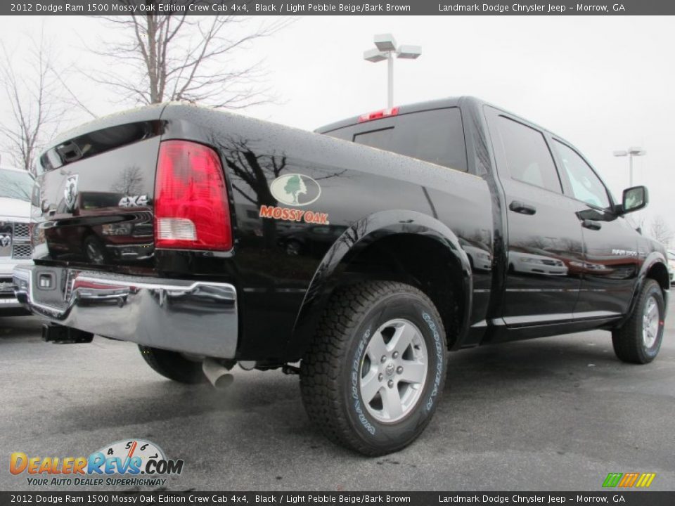 2012 Dodge Ram 1500 Mossy Oak Edition Crew Cab 4x4 Black / Light Pebble Beige/Bark Brown Photo #3