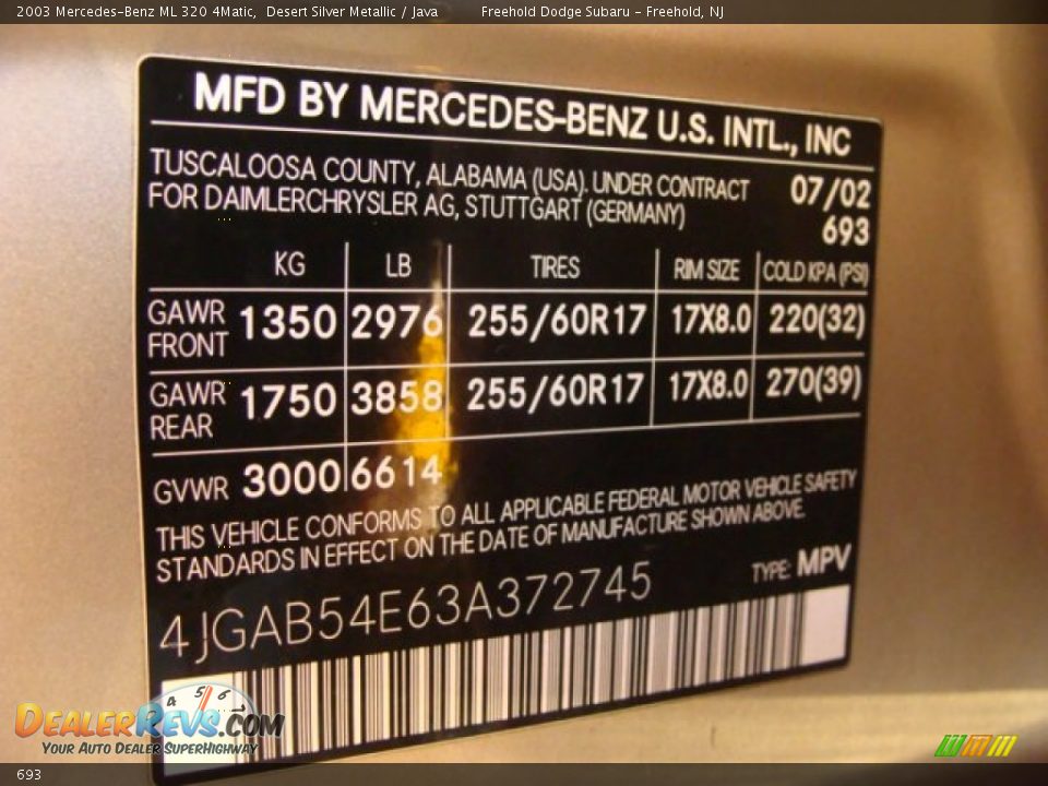Mercedes benz paint code 693 #6