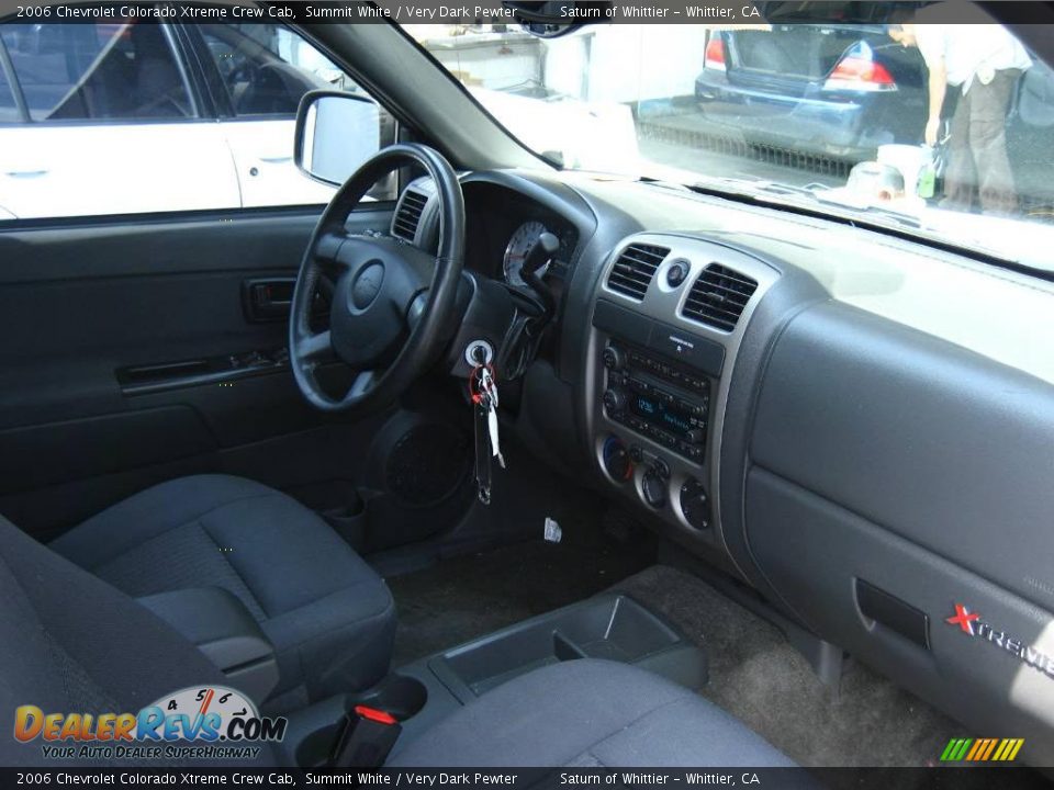 2006 Chevrolet Colorado Xtreme Crew Cab Summit White / Very Dark Pewter Photo #16