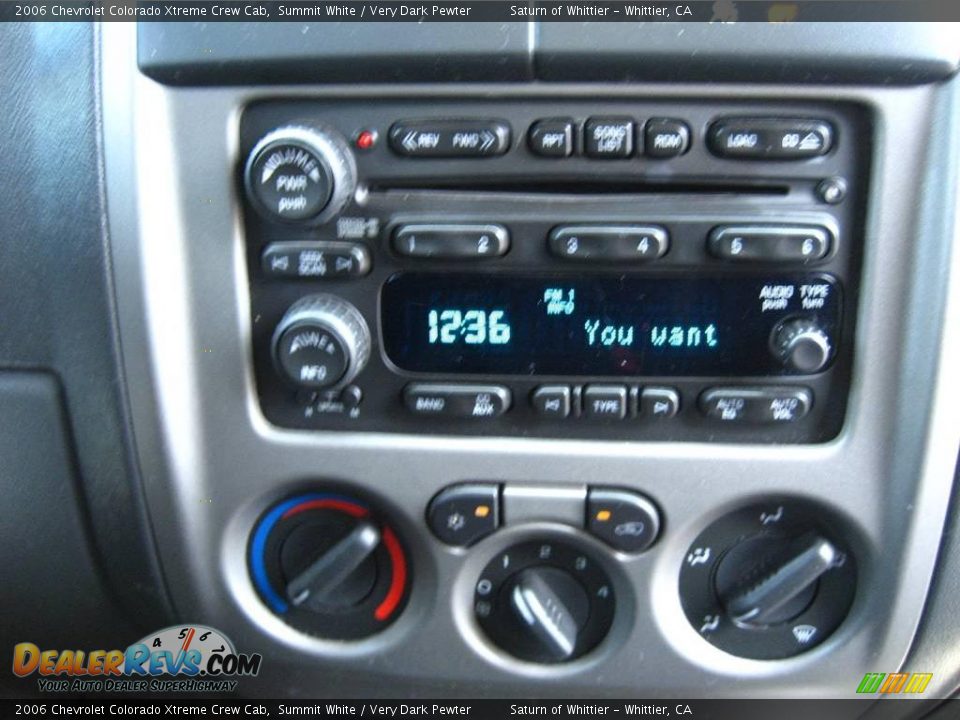 2006 Chevrolet Colorado Xtreme Crew Cab Summit White / Very Dark Pewter Photo #17