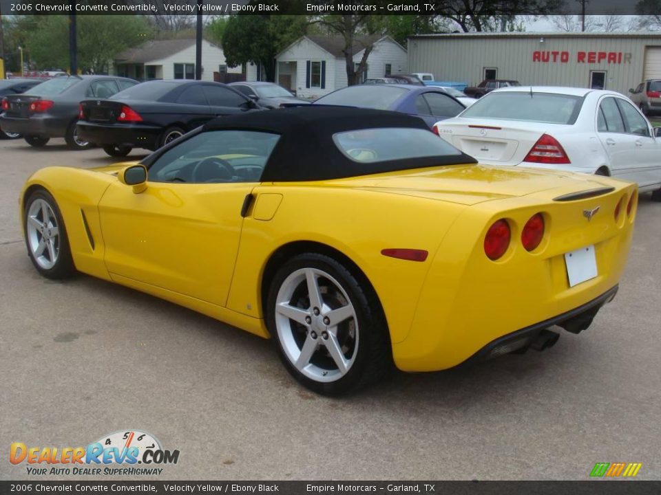 2006 Chevrolet Corvette Convertible Velocity Yellow / Ebony Black Photo #6
