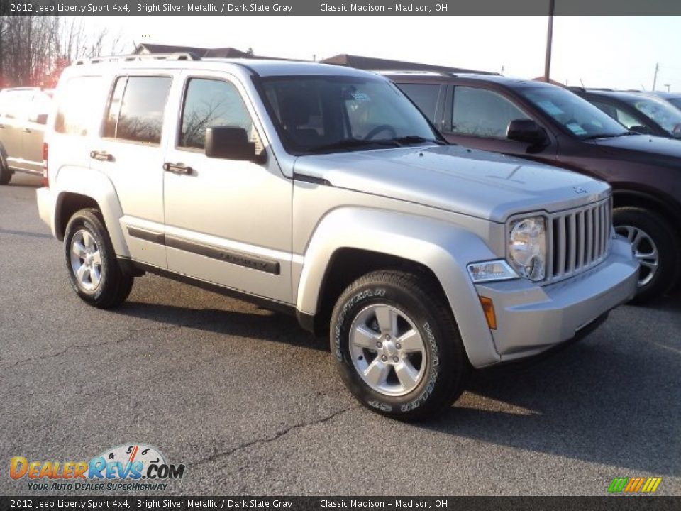 2012 Jeep Liberty Sport 4x4 Bright Silver Metallic / Dark Slate Gray Photo #3