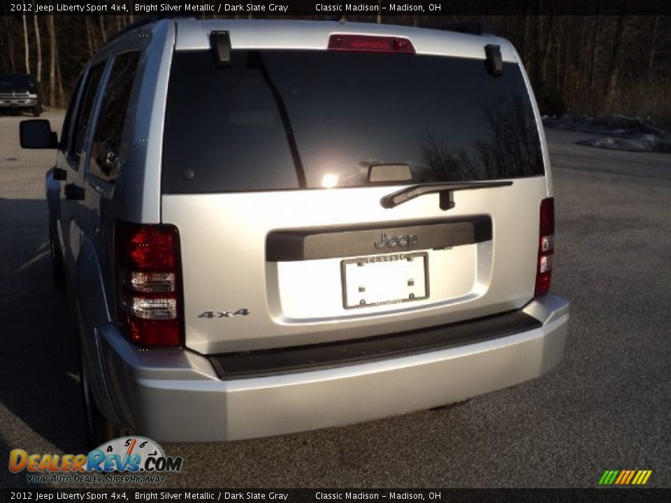 2012 Jeep Liberty Sport 4x4 Bright Silver Metallic / Dark Slate Gray Photo #4