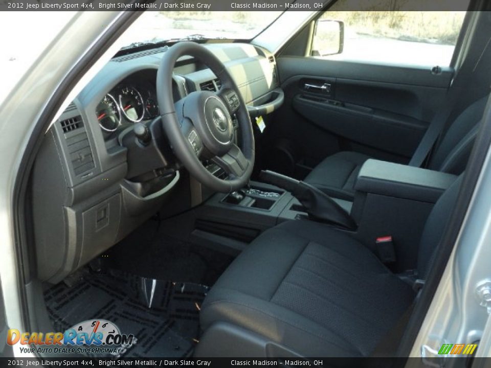 2012 Jeep Liberty Sport 4x4 Bright Silver Metallic / Dark Slate Gray Photo #7